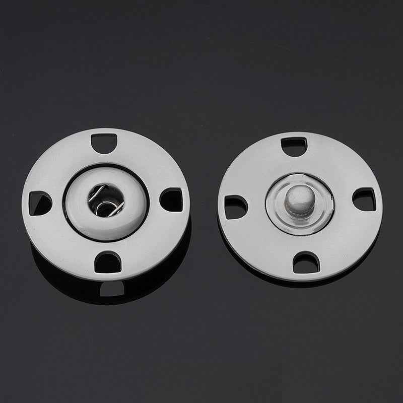21mm/23mm/25mm Metal Hidden Snap Buttons 10pcs Invisible Fastener Set