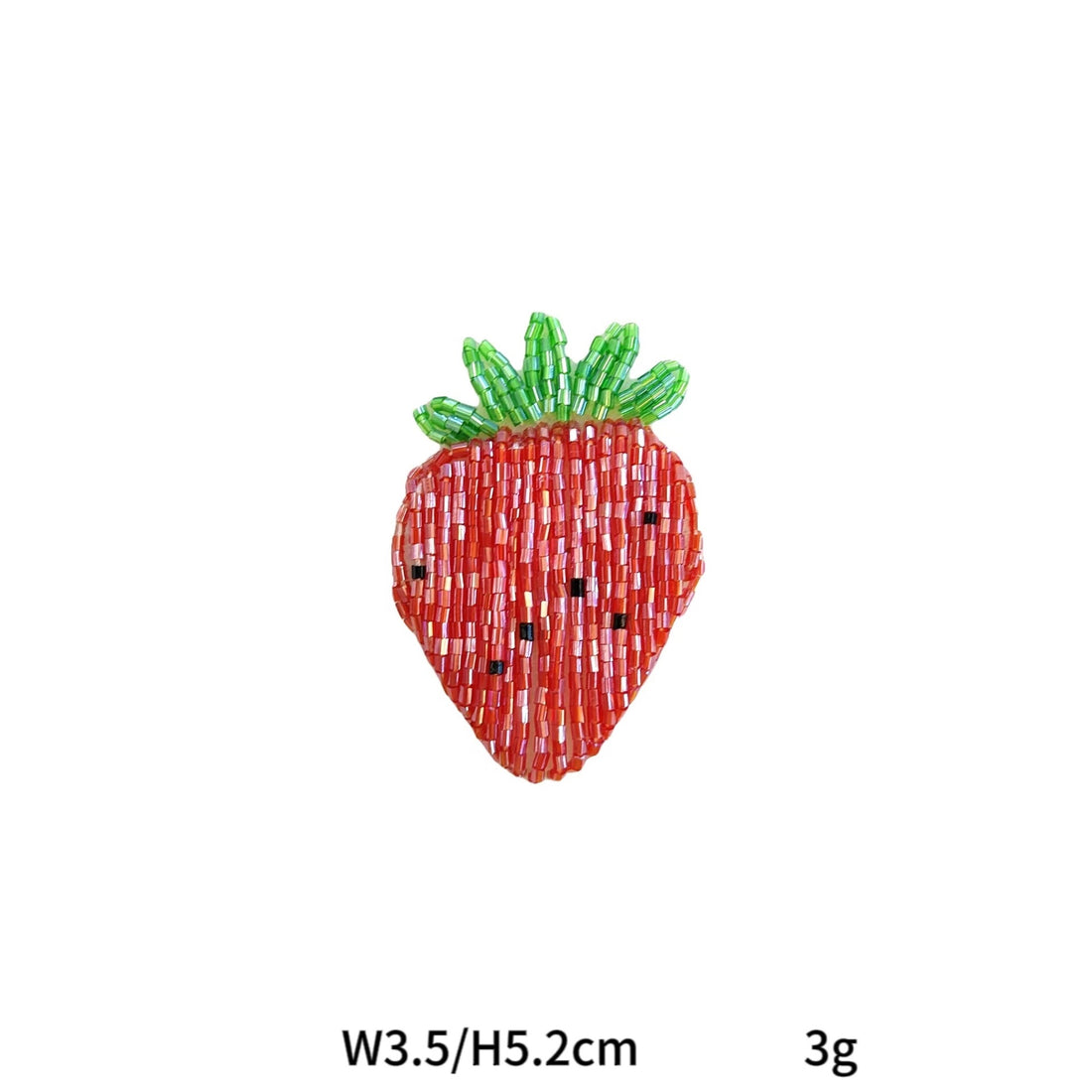 Set de 4 ace de păr lucrate manual cu mărgele în formă de fructe și patch-uri din material textil
