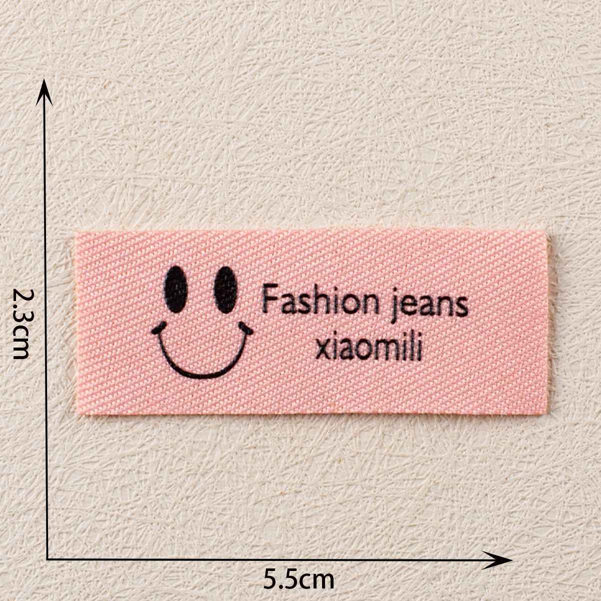 Cheerful 'NEW FASHION FOR YOUR' Pattern - Printed Fabric Label 12PCS - Lots of Buttons