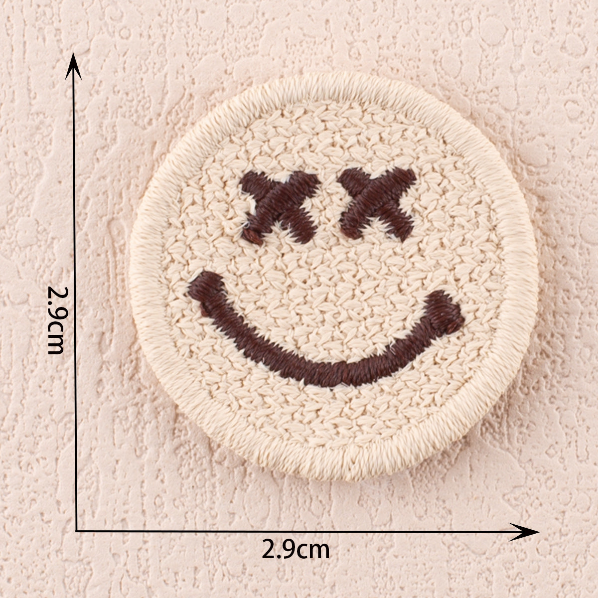 Set de 30 de patch-uri din material cu alfabet și cifre brodate integral