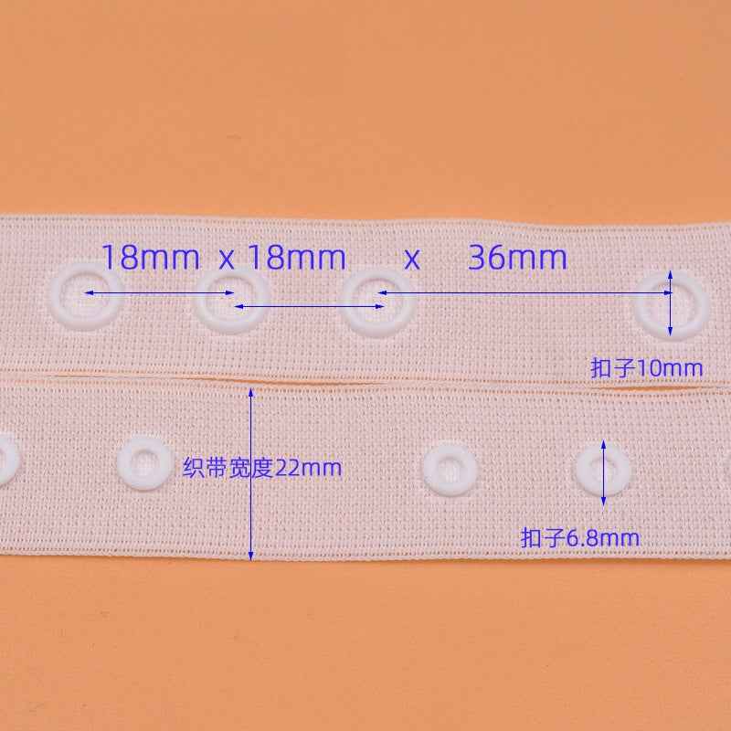 18x18x36mm Spacing Sewing Snap Fastener Tape for Clothing 6 Yards