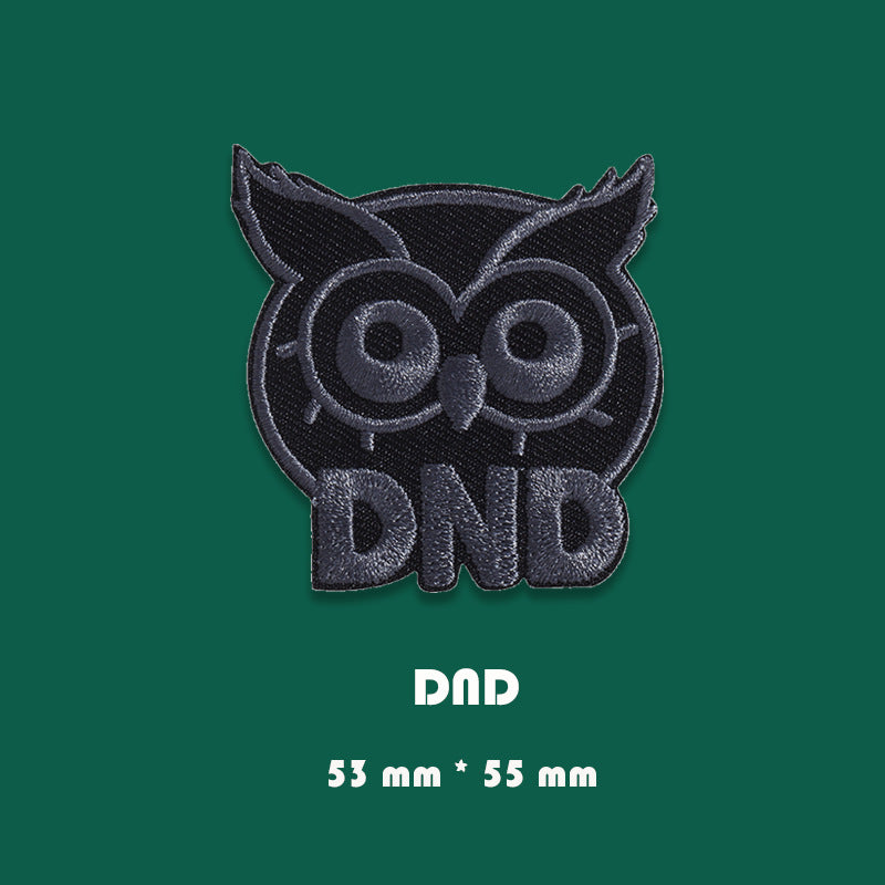 Set de 16 bucăți de embleme brodate negre autoadezive pentru jachete de puf