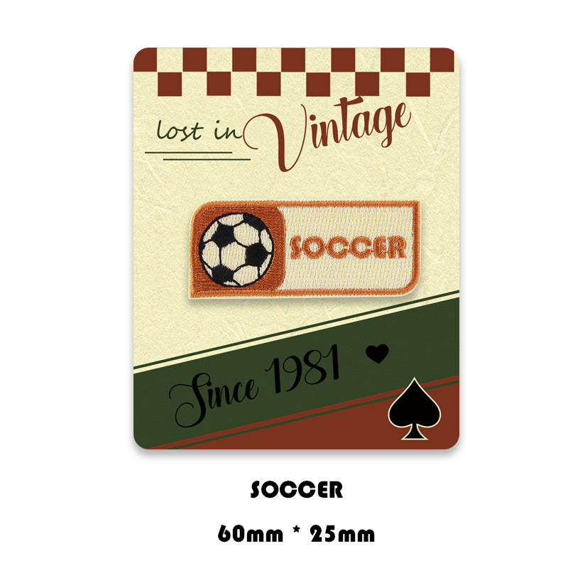 Lost In Vintage Set de 6 Patch-uri Brodate Autocolante