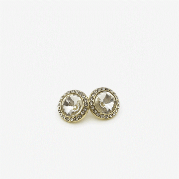 Sparkling Crystal & Rhinestone Metal Shank Buttons – 24-Pack