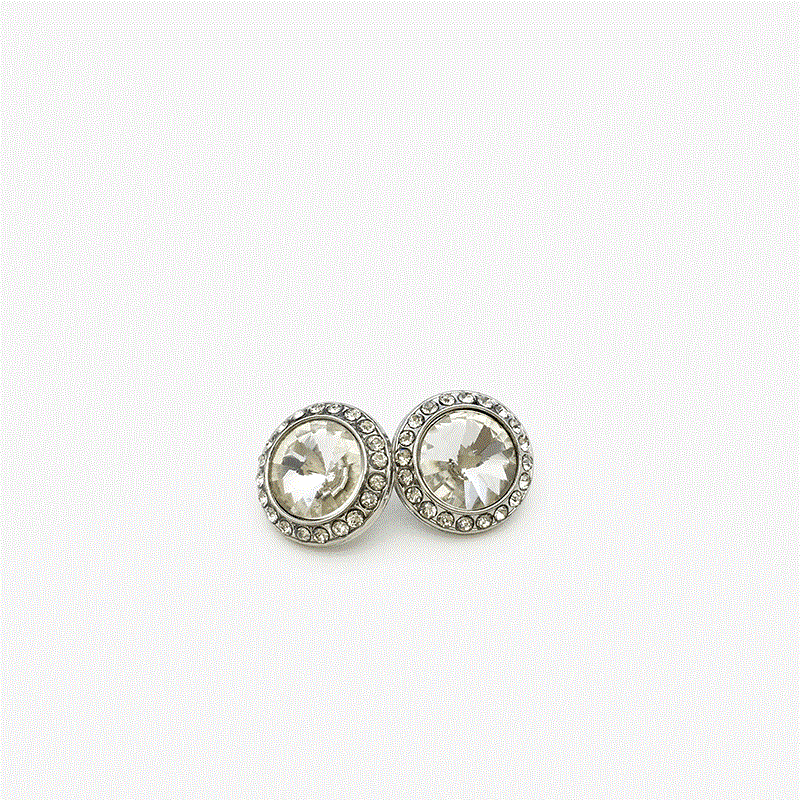 Sparkling Crystal & Rhinestone Metal Shank Buttons – 24-Pack