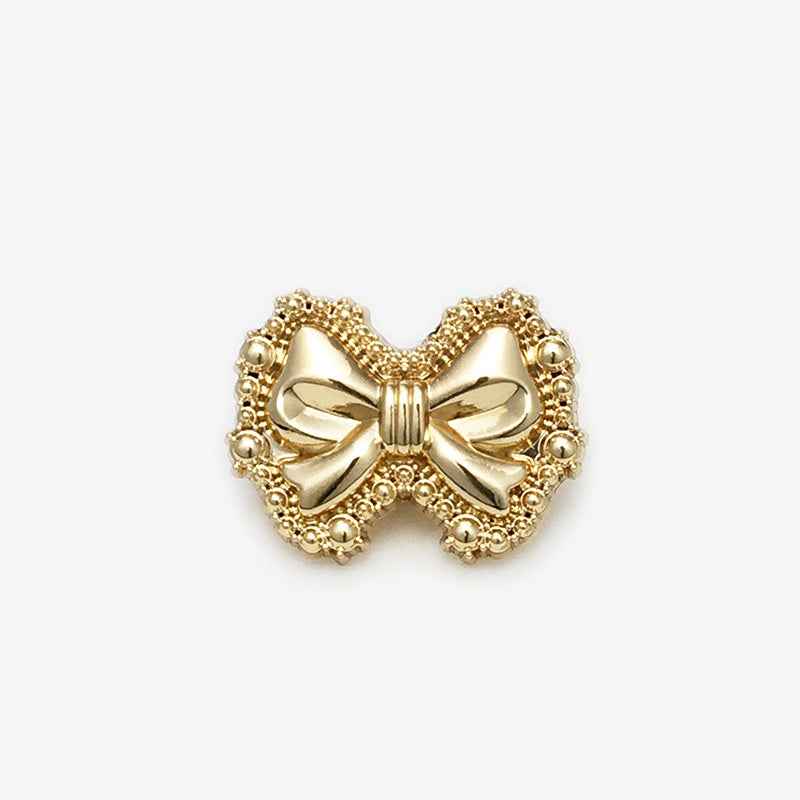 18mm/23mm Gold Bow Metal Shank Buttons 20pcs