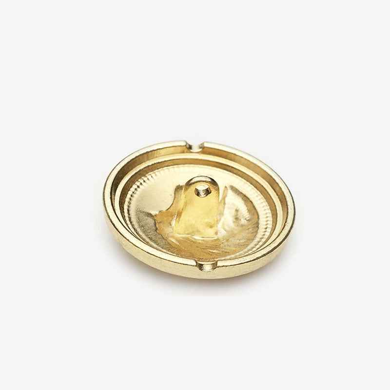 18mm/23mm Gold Round Horse Head Metal Shank Buttons 20pcs