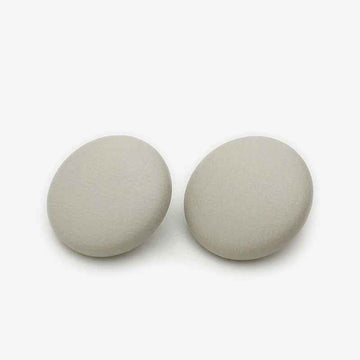 17.5mm Beige/Black/Pink/Blue Suede - Effect Metal Shank Buttons 20pcs