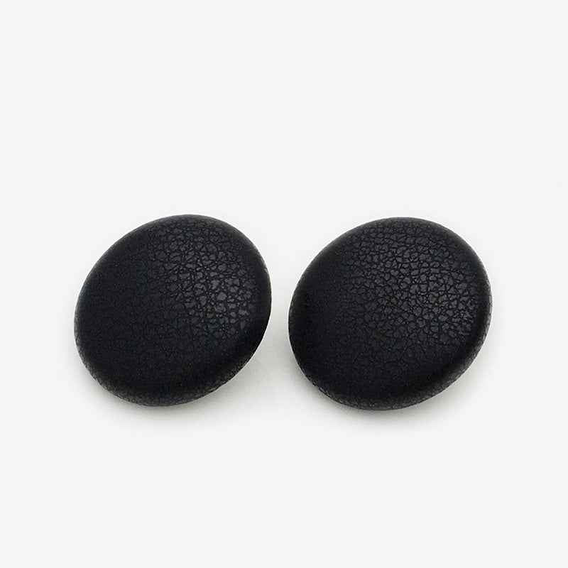 17.5mm Beige/Black/Pink/Blue Suede - Effect Metal Shank Buttons 20pcs
