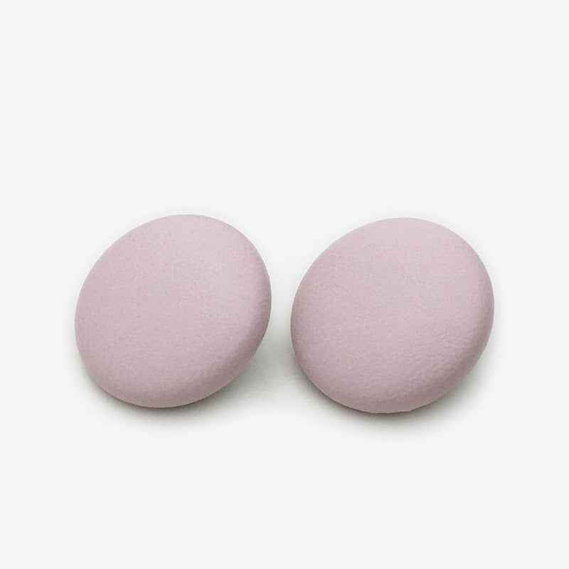 17.5mm Beige/Black/Pink/Blue Suede - Effect Metal Shank Buttons 20pcs