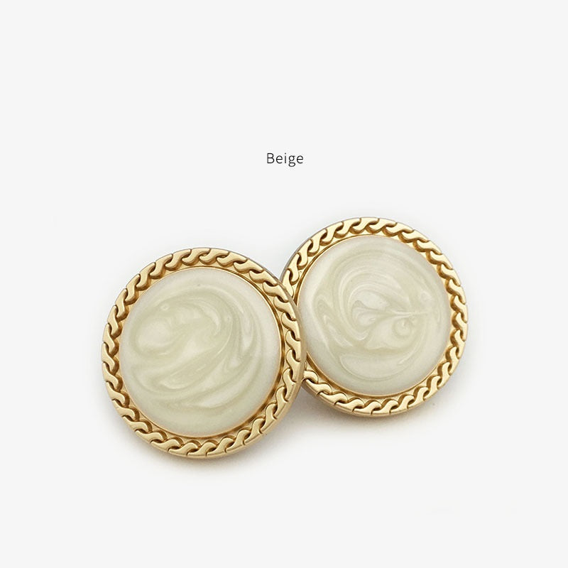 15mm/20mm/25mm Flat Resin Metal Shank Coat Buttons 20pcs