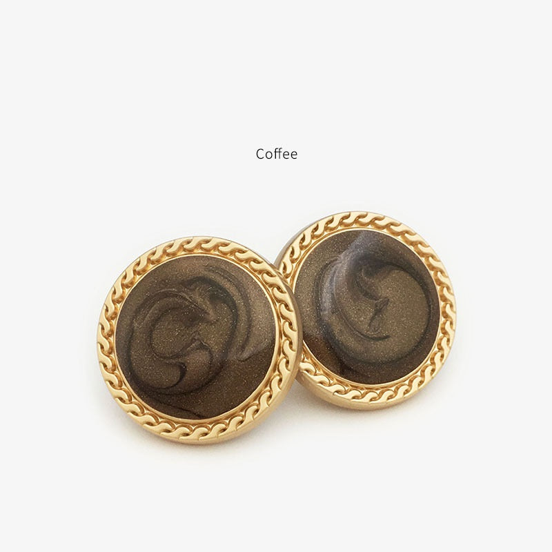 15mm/20mm/25mm Flat Resin Metal Shank Coat Buttons 20pcs