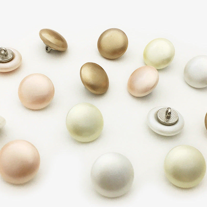 Pearl Sew-On Buttons with Metal Backing for Women’s Coats Blouses 20pcs