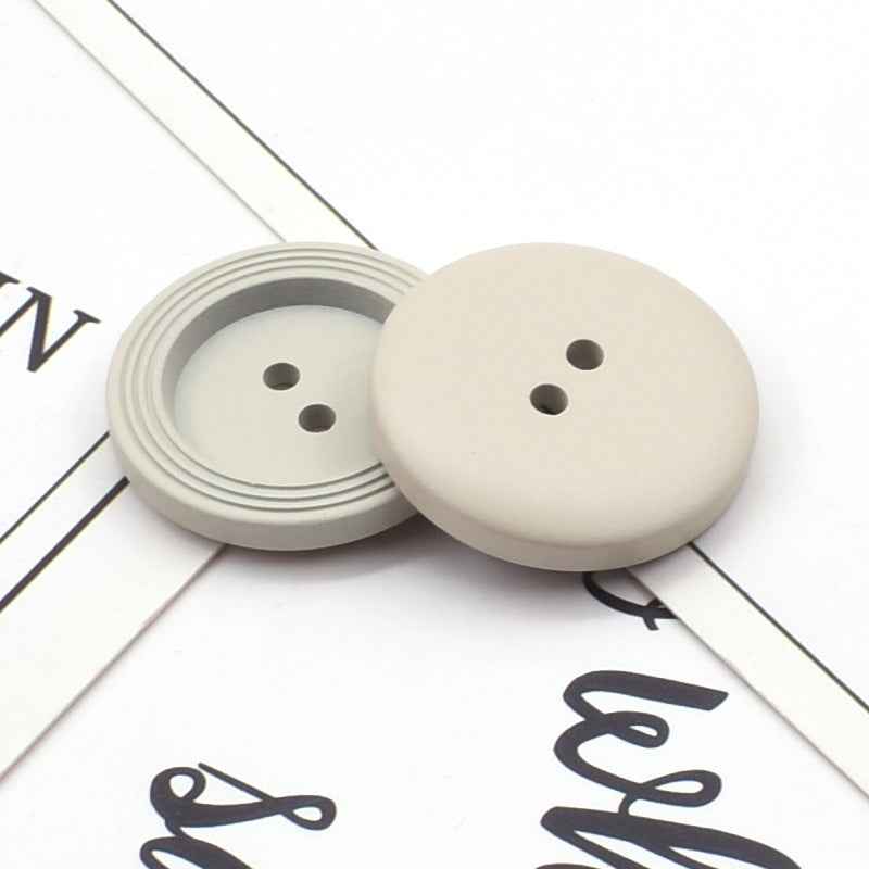 25mm Round 2-Hole Resin Buttons 6-Color for Crafts Garments (96pcs)