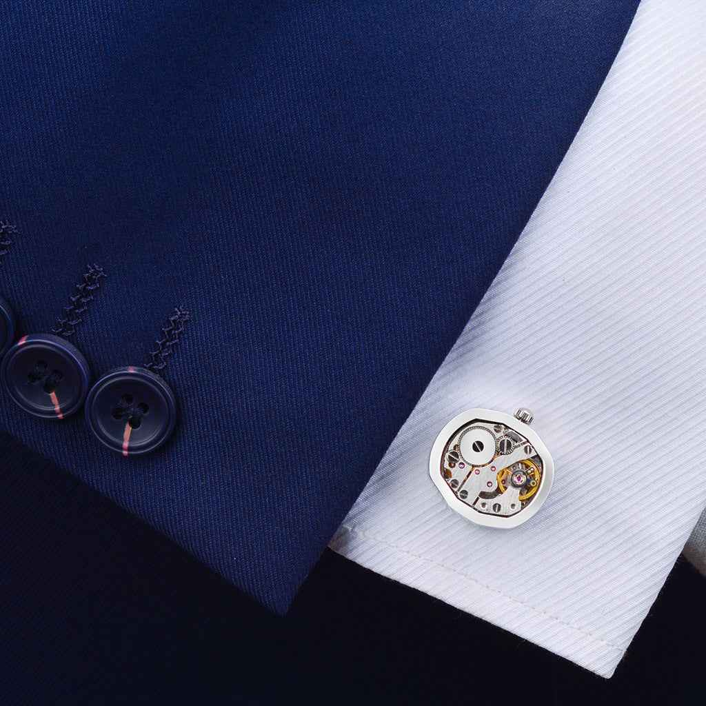 Men's Mechanical Watch Movement Cufflinks