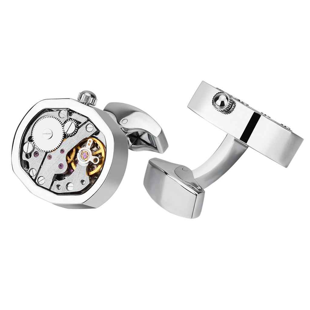 Men's Mechanical Watch Movement Cufflinks