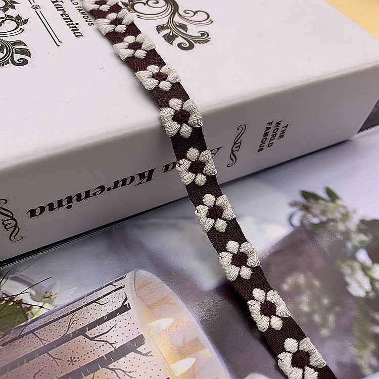 1.5cm Ethnic Jacquard Lace Trim – 40 Yards