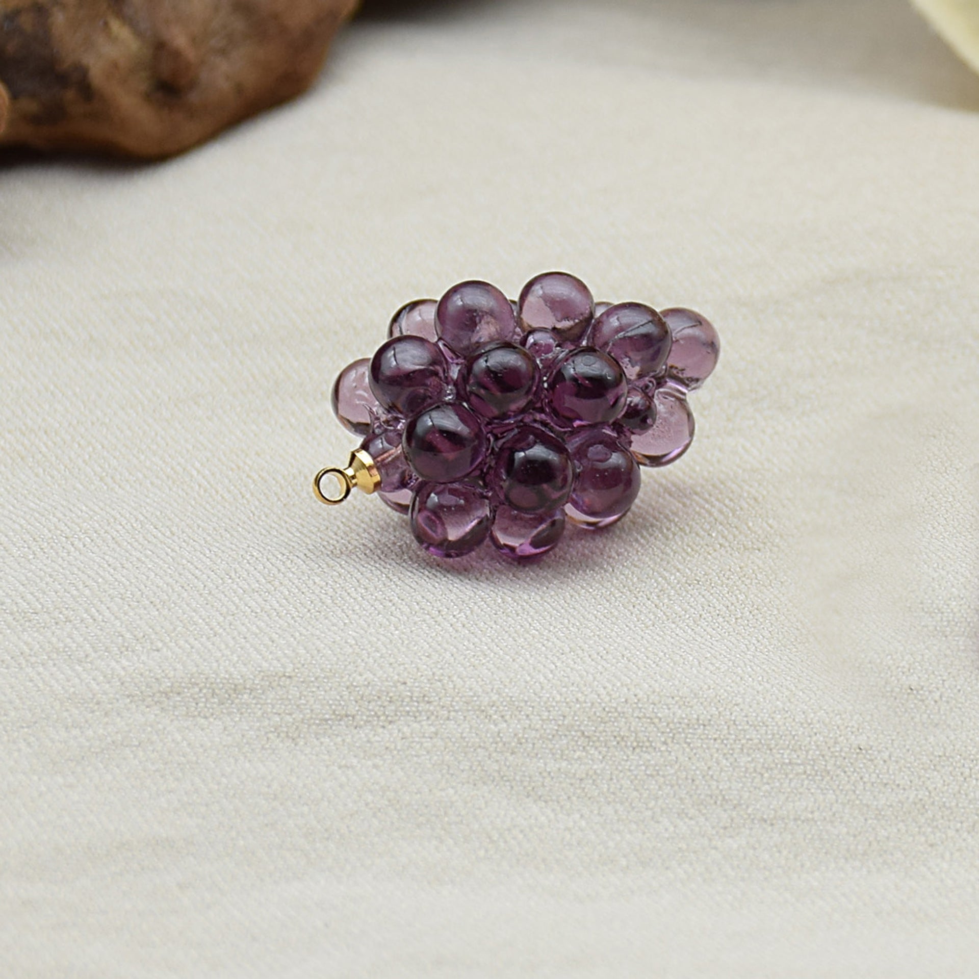 10pcs 3D Resin Grape Charms for Jewelry Making Bracelets Necklace