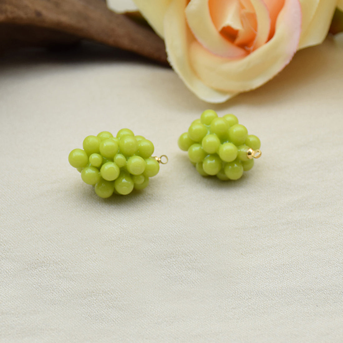 10pcs 3D Resin Grape Charms for Jewelry Making Bracelets Necklace