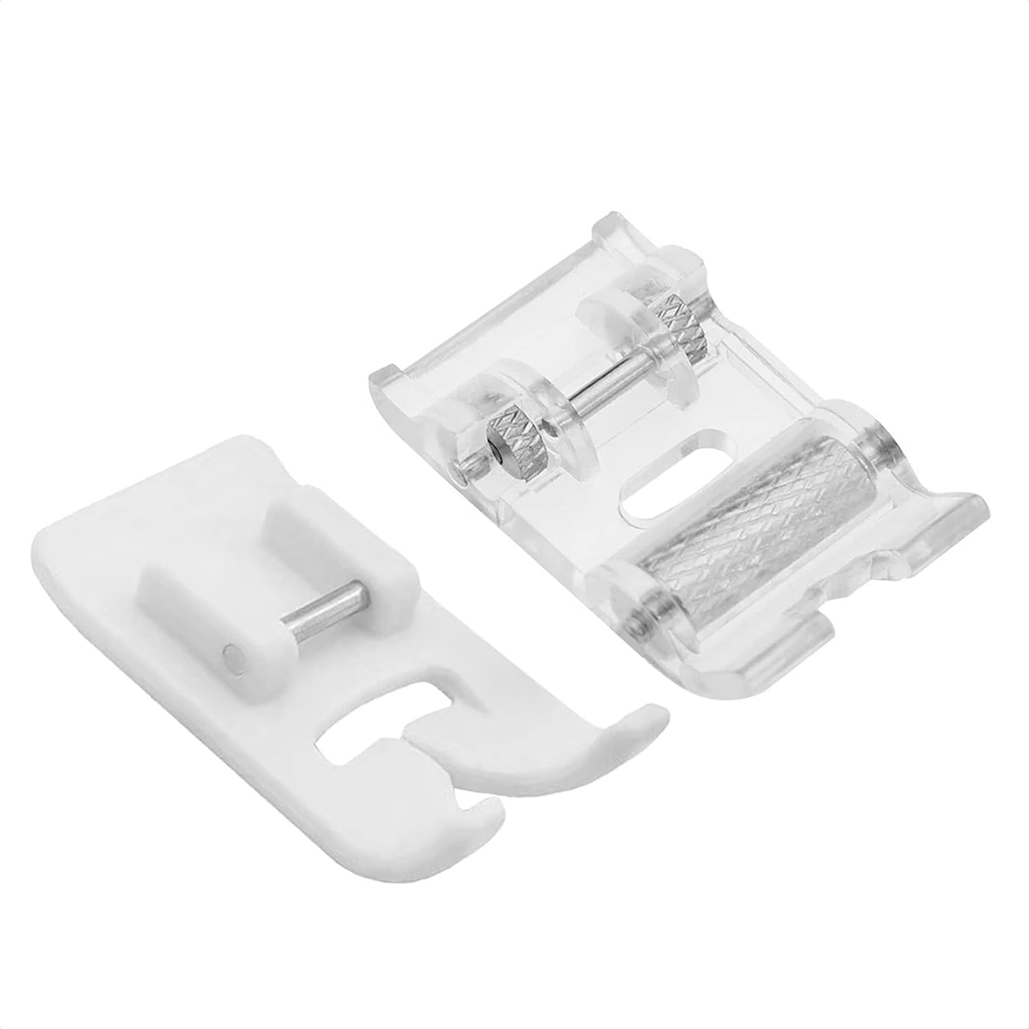 4 Pack Roller and Non-Stick Zigzag Teflon Sewing Machine Presser Foot