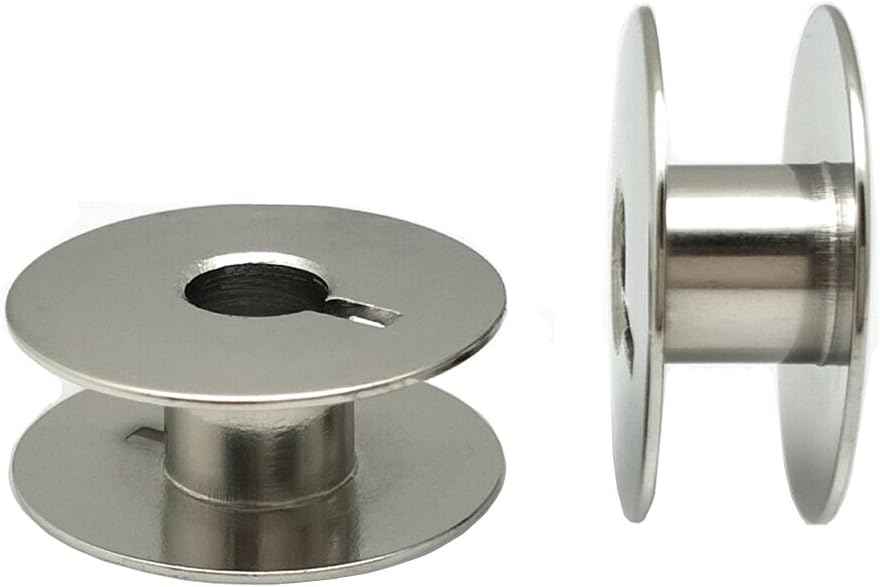 50pcs"L" Metal Bobbins for Sewing Machine Alphasew Bernina Brother