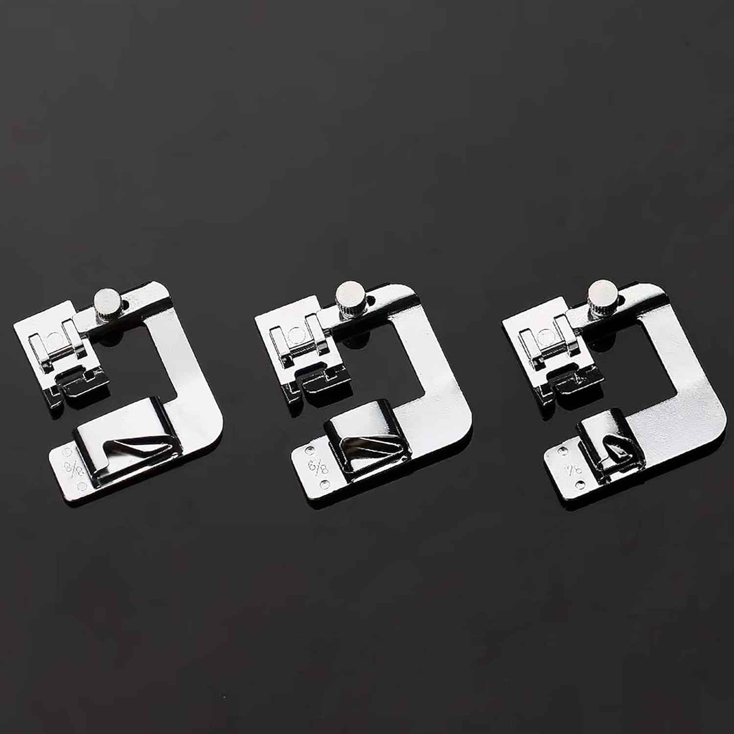 3 Sizes Wide Rolled Hem Pressure Foot Sewing Machine Presser Foot
