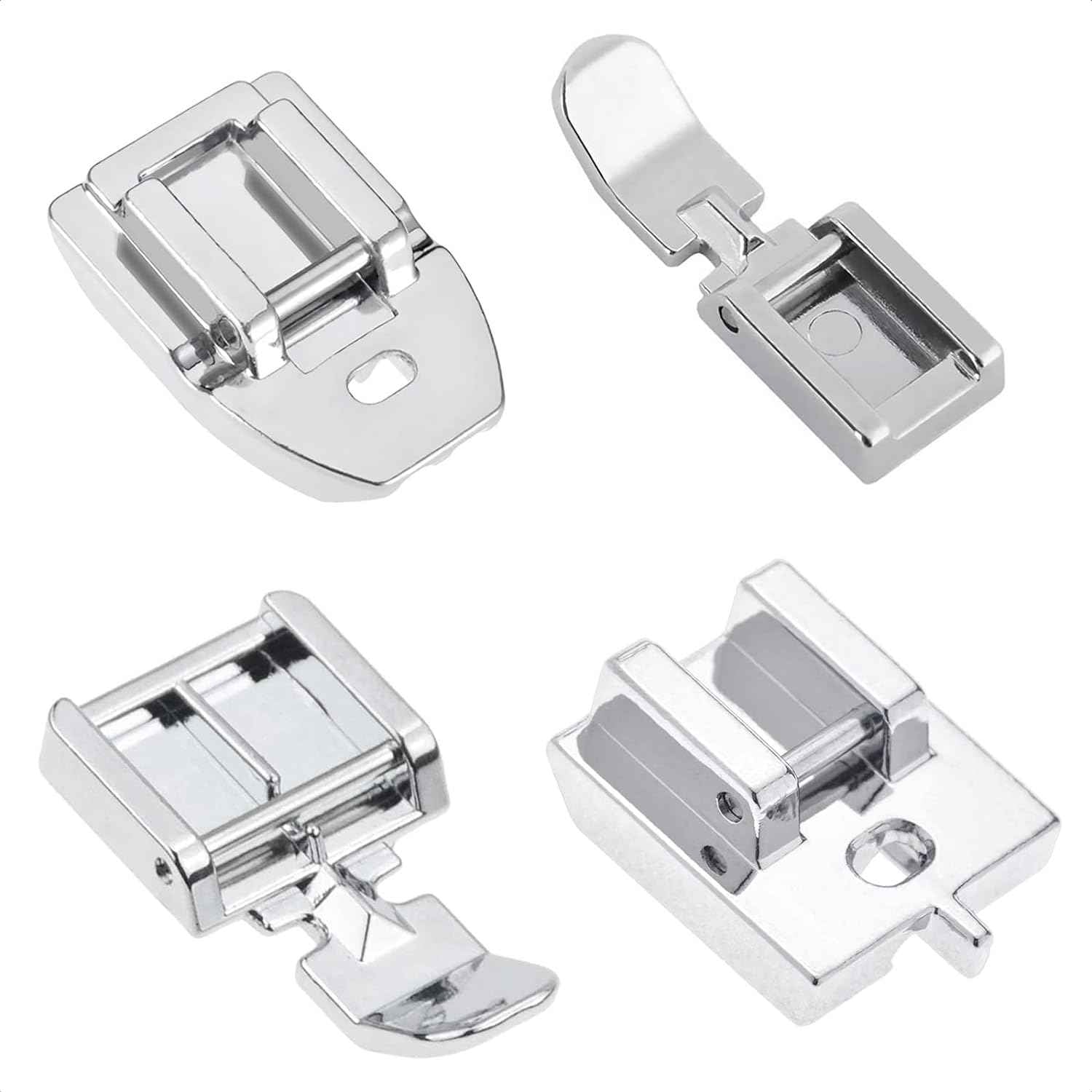 4 Pieces Invisible Concealed Narrow Zipper Presser Foot