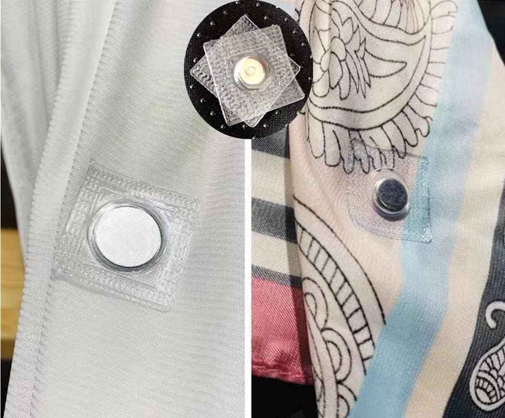 30 Pairs Hidden Sew PVC Magnetic Snap Buttons Fastener