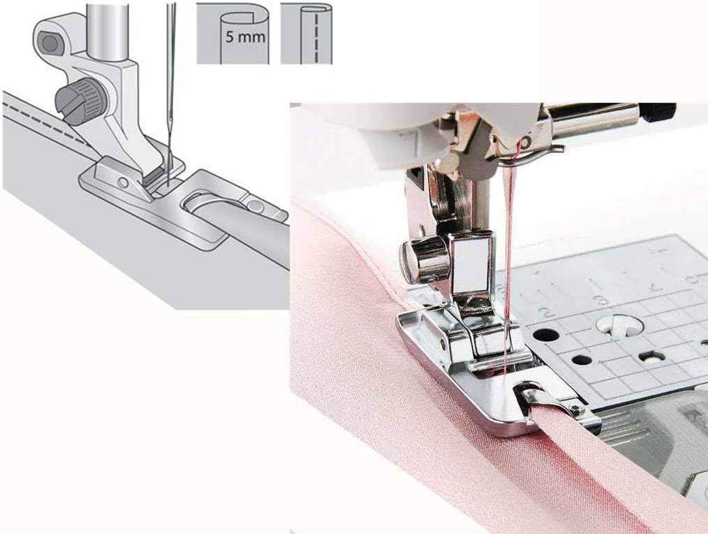 Sewing Hemming Set 6Pcs Wide Narrow Rolled Hem Presser Feet