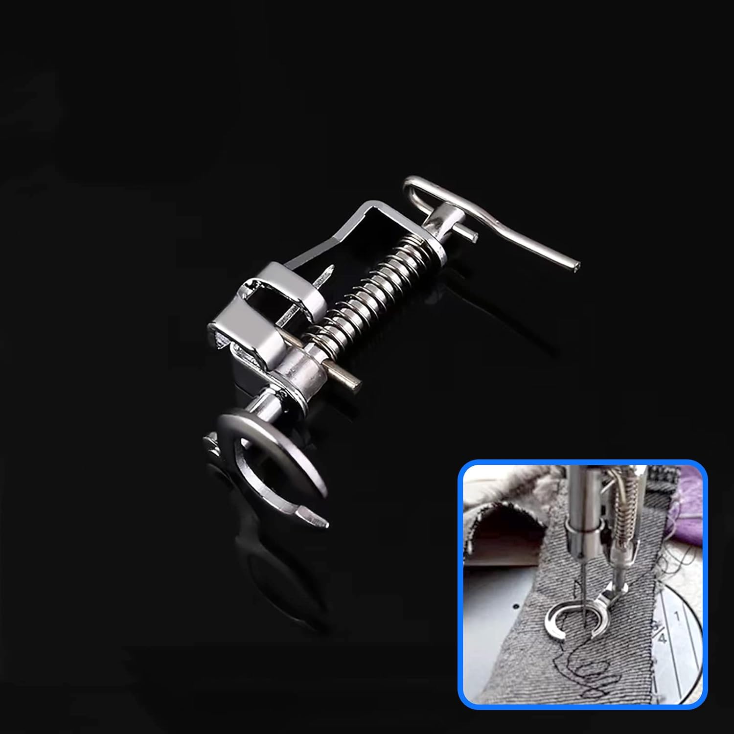 2pcs Open Toe Free Motion Quilting Darning Embroidery Presser Foot