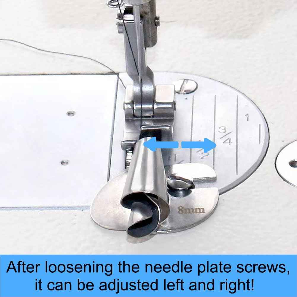 8Pcs Universal Sewing Rolled Hemmer Foot - [3-10mm]