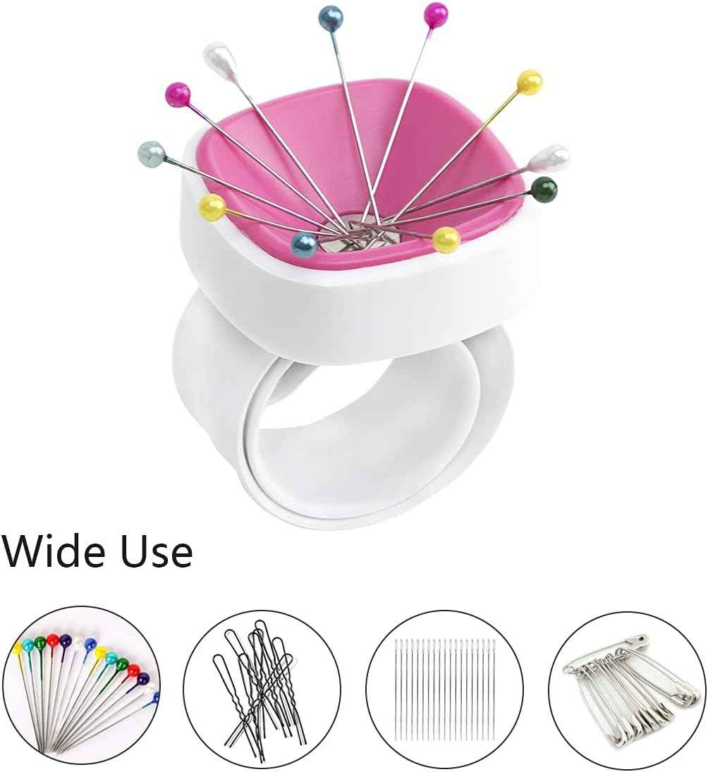 3 Pack Magnetic Wrist Pin Cushion for Sewing Pins