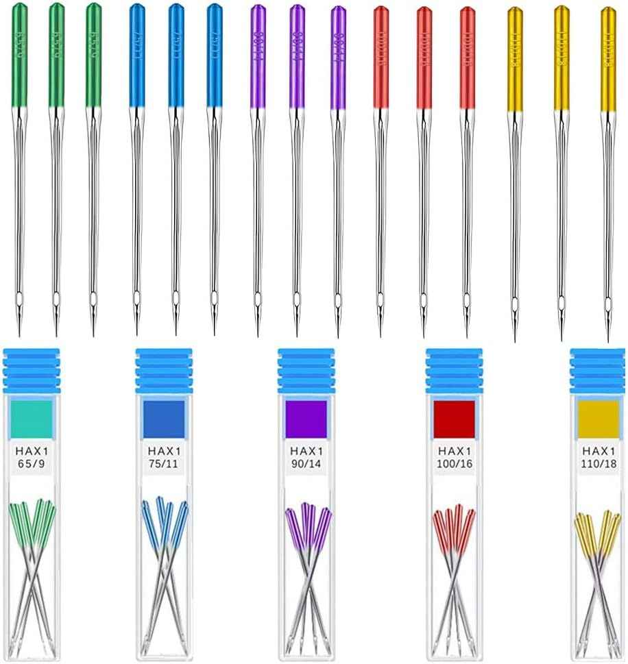 30 Pieces Sewing Machine Needles Universal Regular Point HAX1