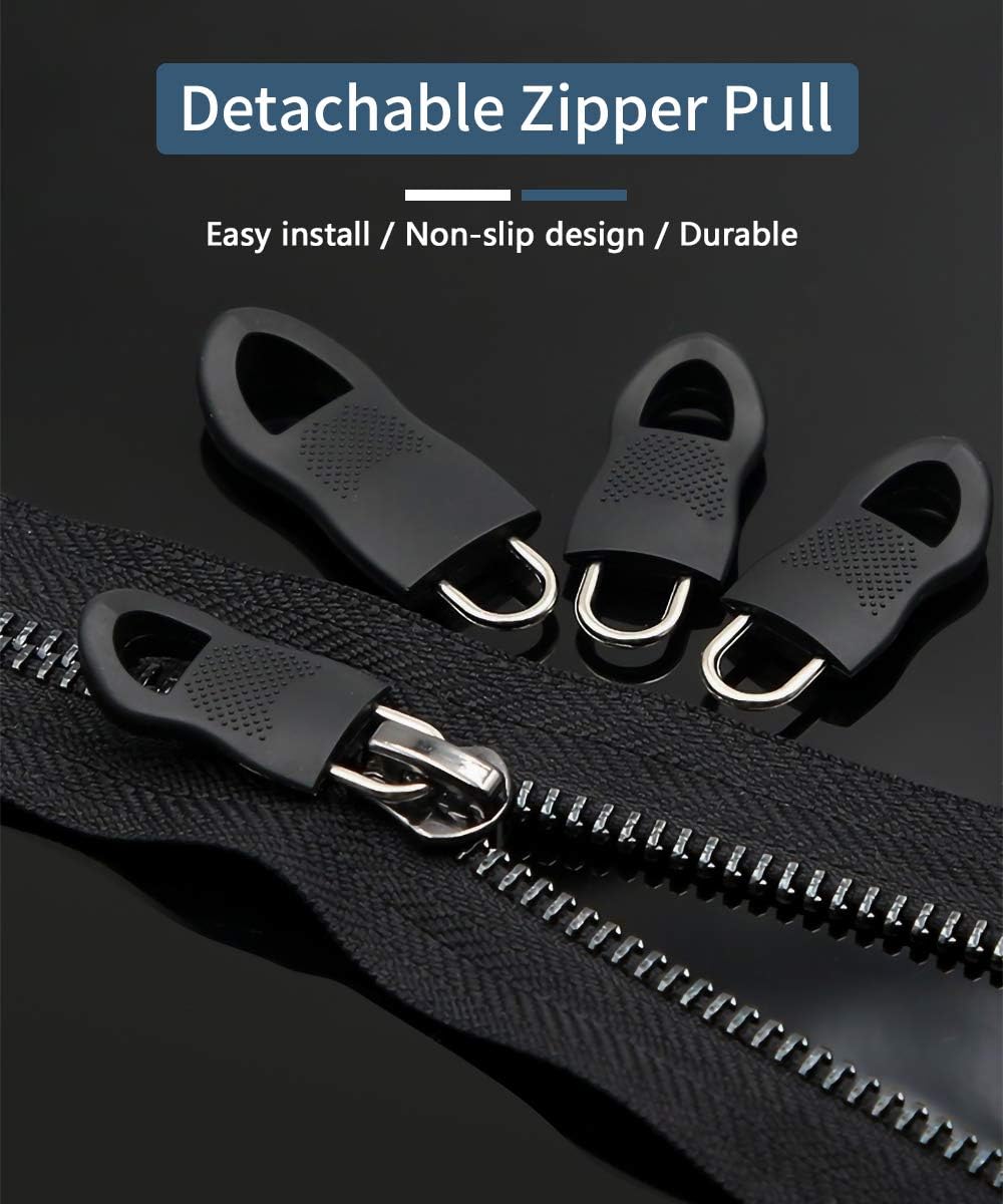 40pcs Universal Zipper Replacement Kit Removable Pulls