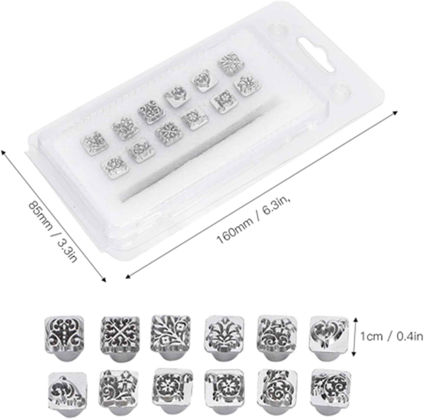 12pcs Stamp Tool Set Leather Punching Head Tools