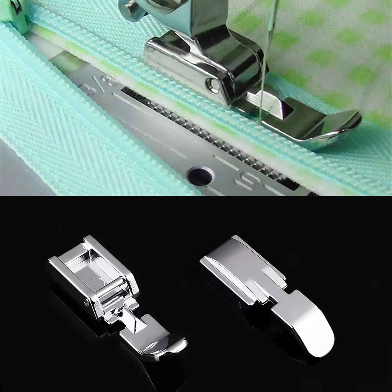 4 Pieces Invisible Concealed Narrow Zipper Presser Foot