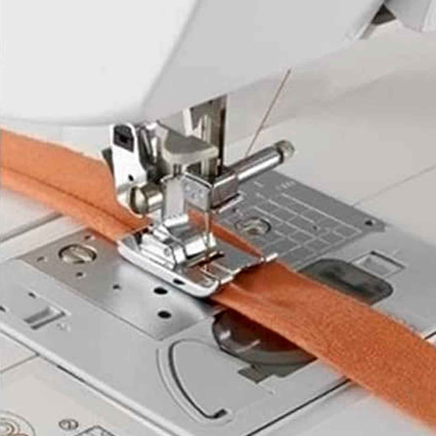 4Pcs 7mm Double Piping Presser Foot for All Low Shank Singer