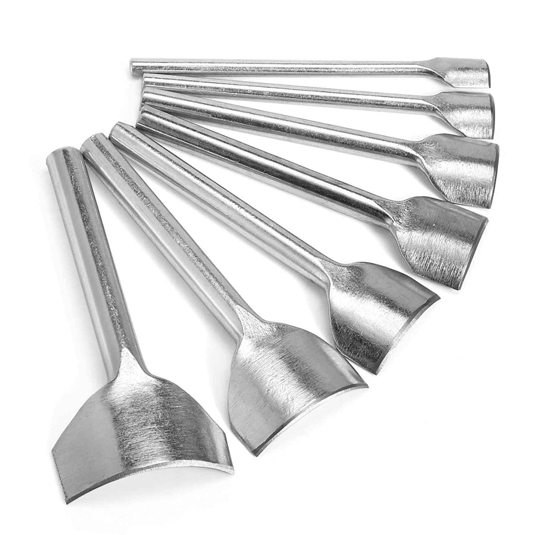 7pcs 1/4 Round Leather Edge Cutter Punch 10-40mm
