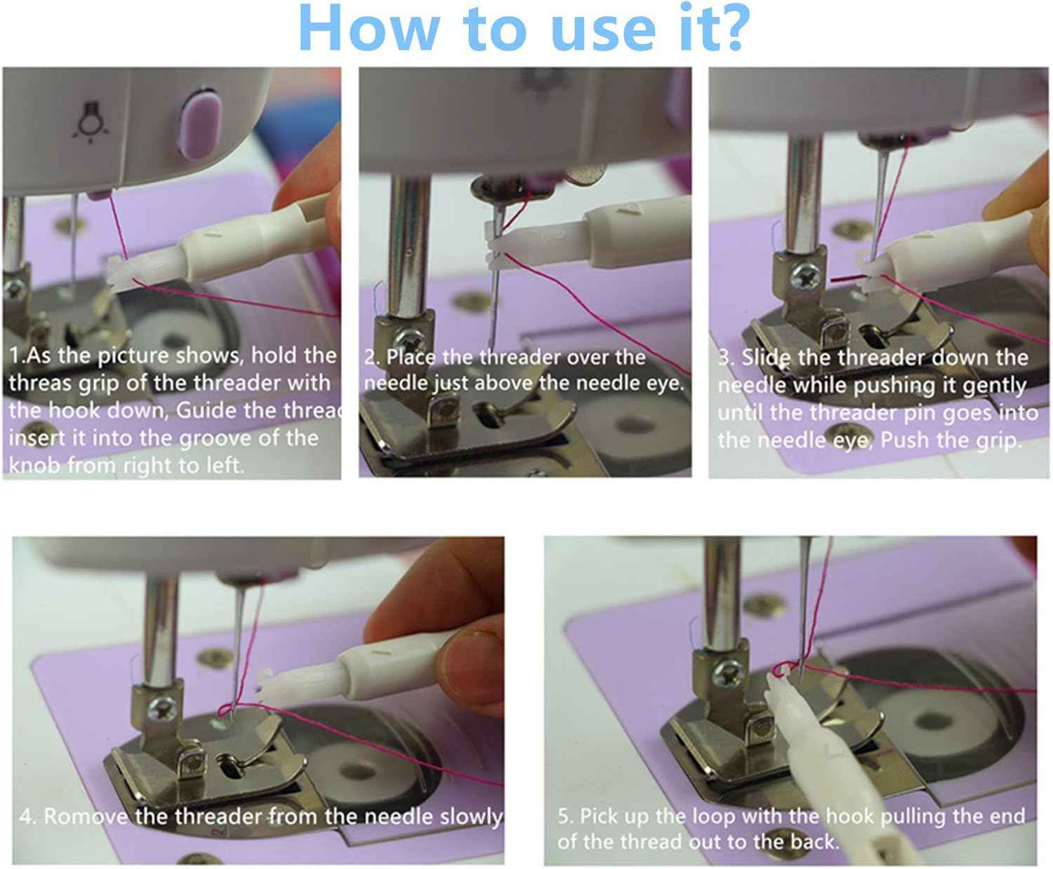 6 Pieces Sewing Machine Quick Automatic Needle Threader