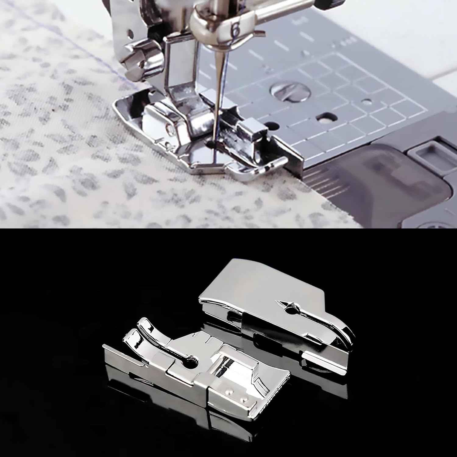 4 Pieces 1/4" (Quarter Inch) Sewing Machine Presser Foot