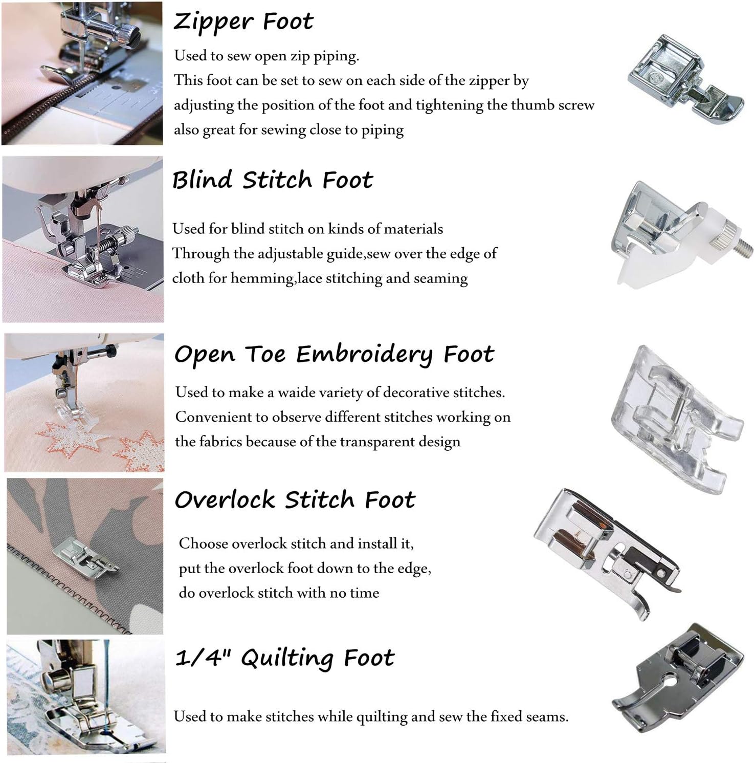 Presser Feet Multifunctional Kit 11  Snap On Sewing Machine