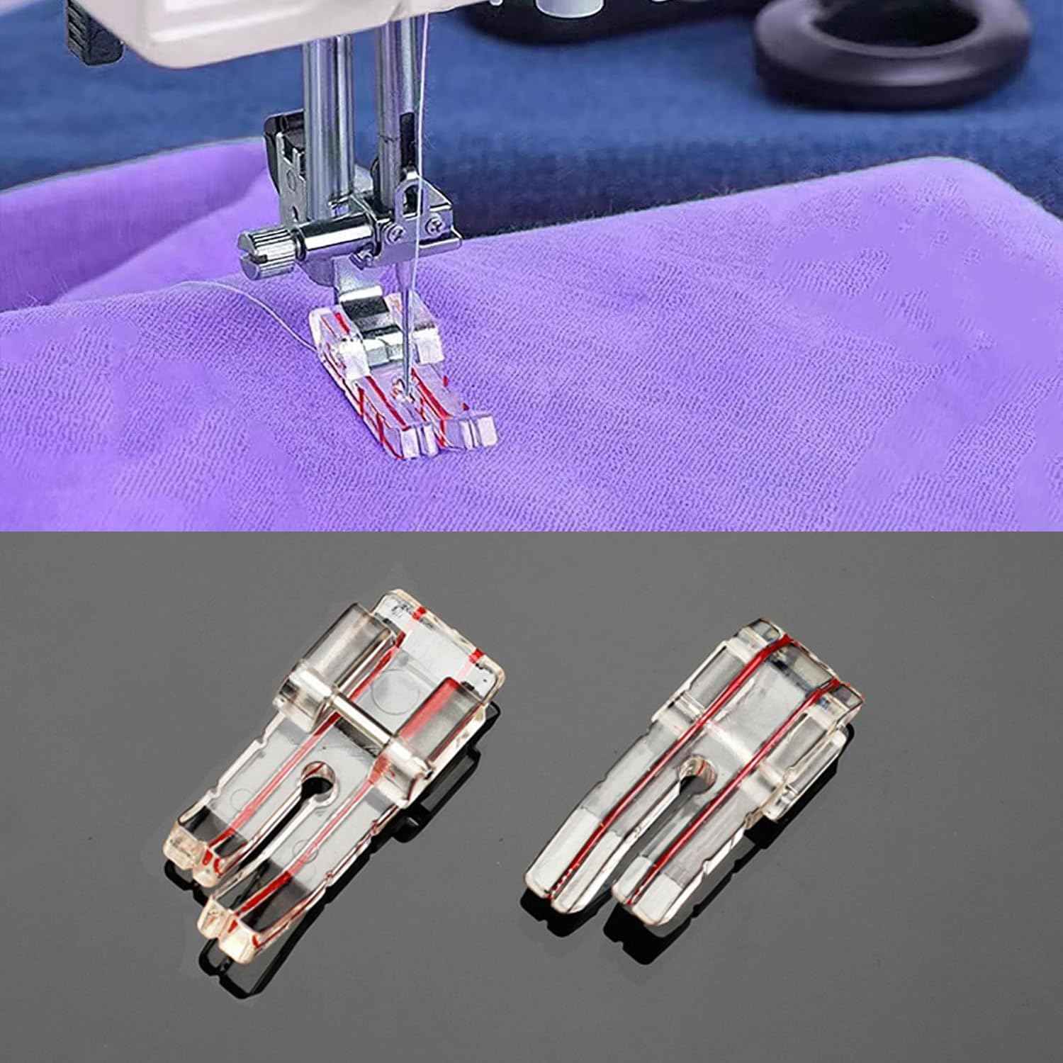 4 Pieces 1/4" (Quarter Inch) Sewing Machine Presser Foot
