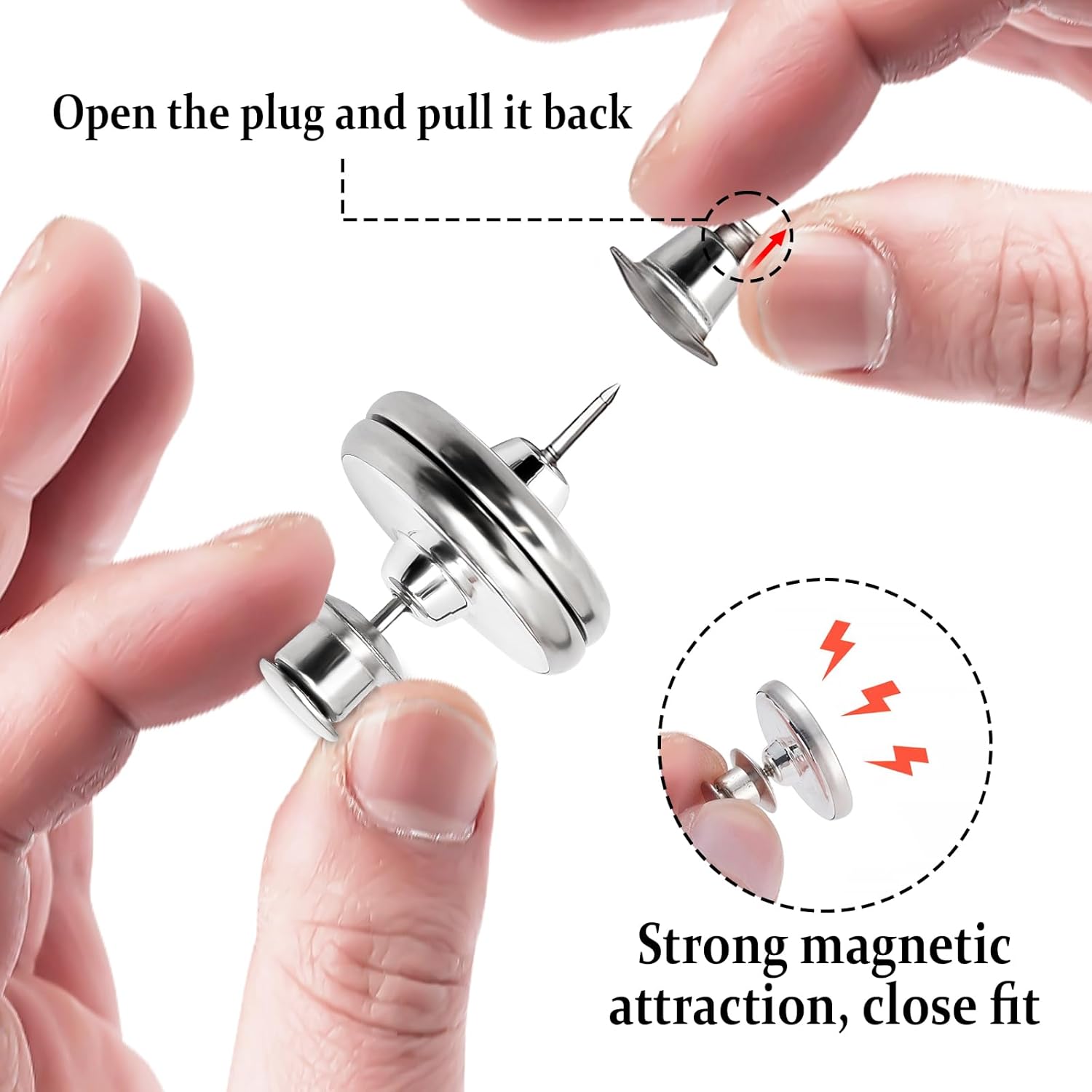 20 Pairs Curtain Magnets Magnetic Curtain Clips Buttons