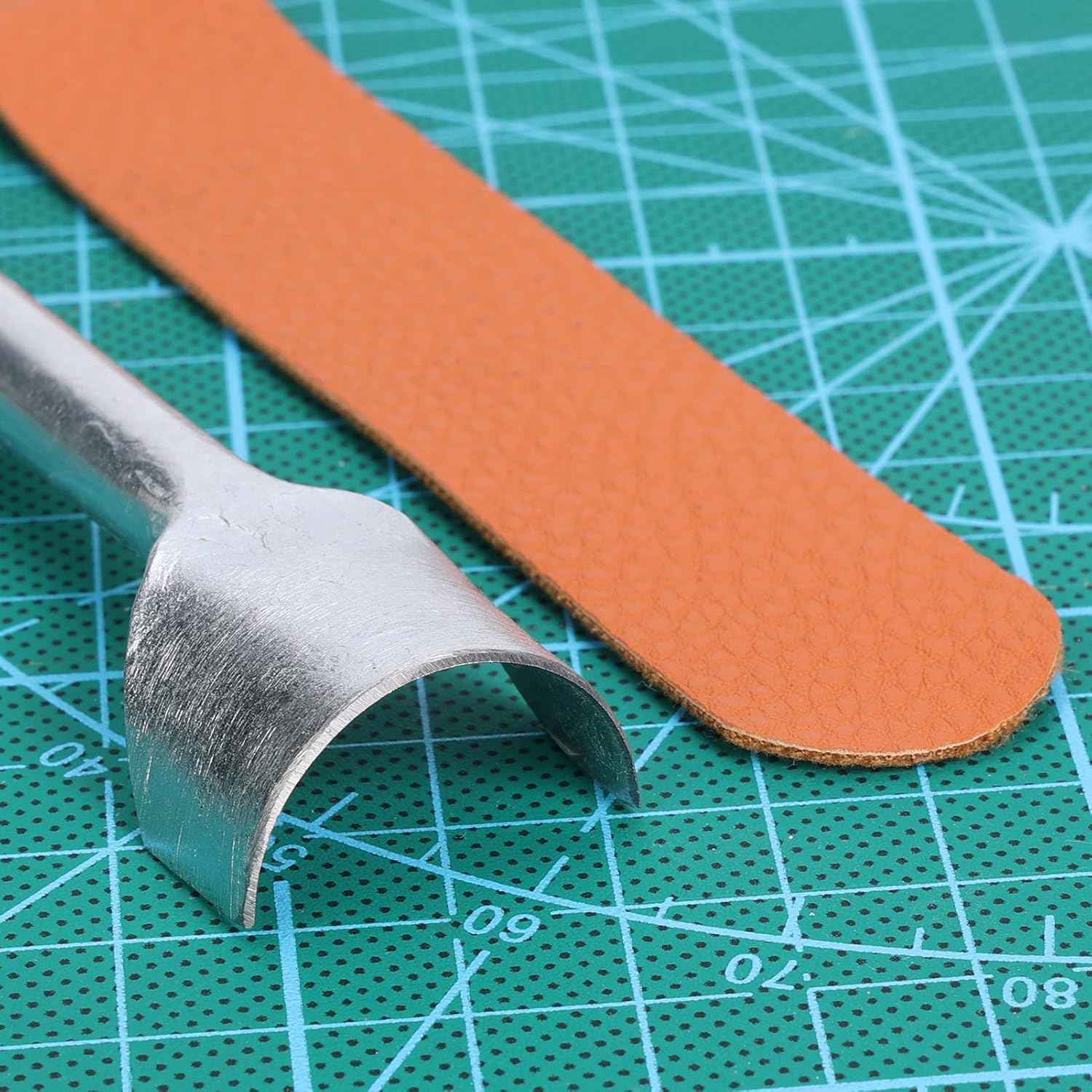 7pcs 1/2 Round Leather Edge Cutter Punch 10-40mm