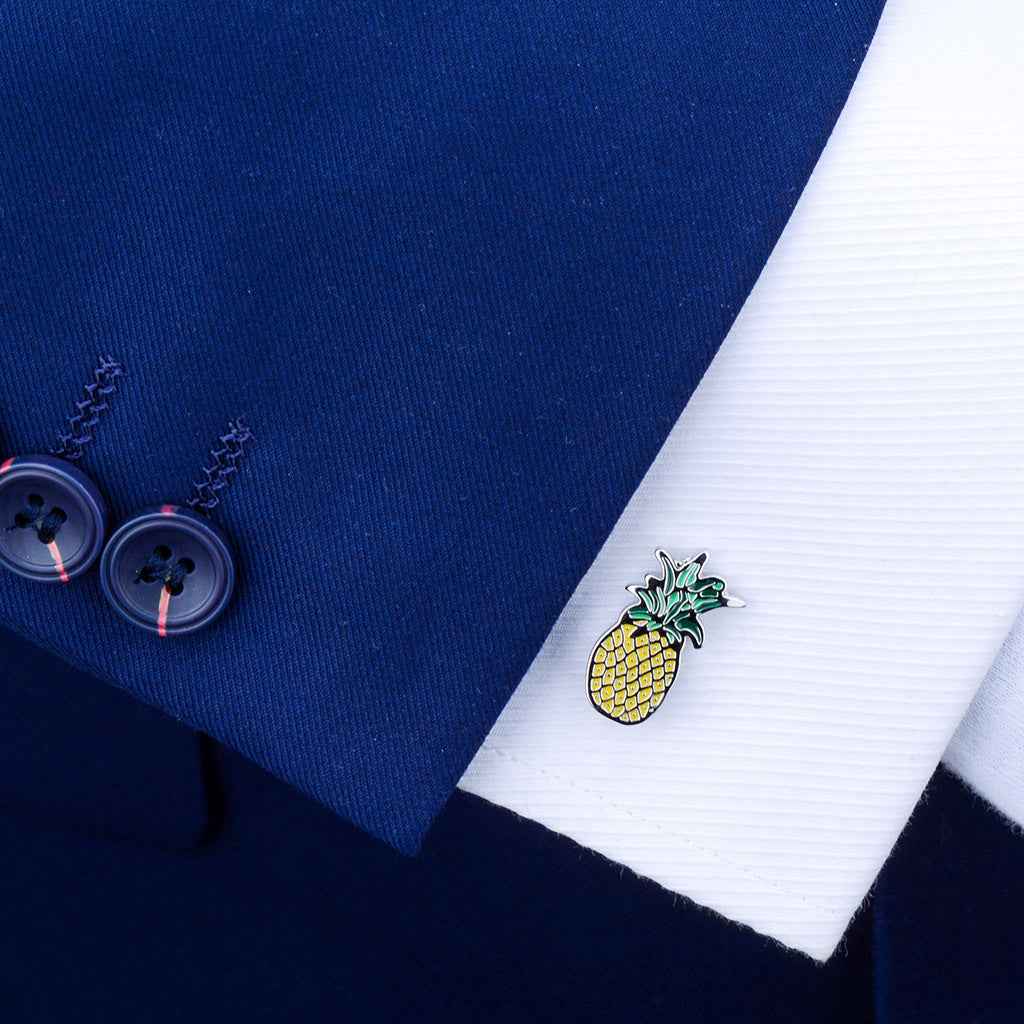 Cool Pineapple-Shaped Copper Cufflinks for Men