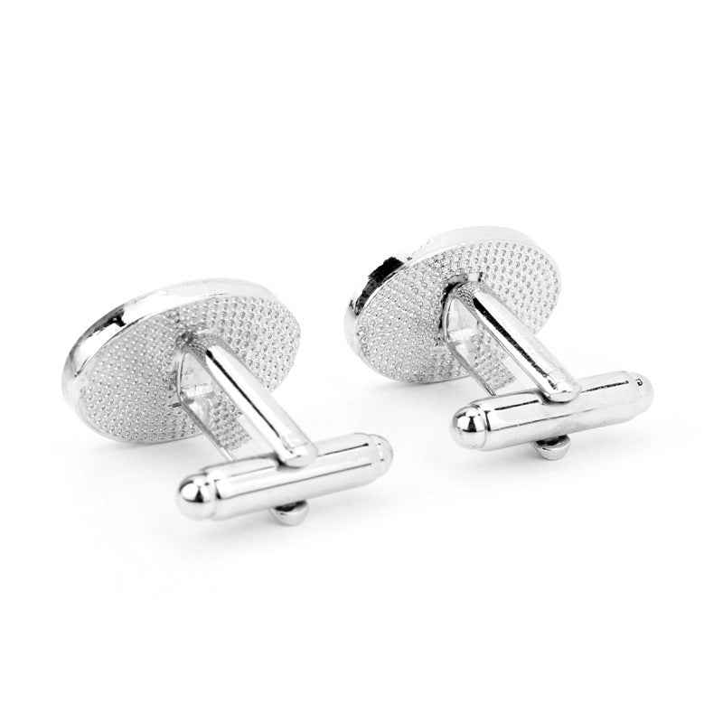 Silver 'Groom' Cufflinks for Wedding French Shirt Studs 2pcs - Lots of Buttons