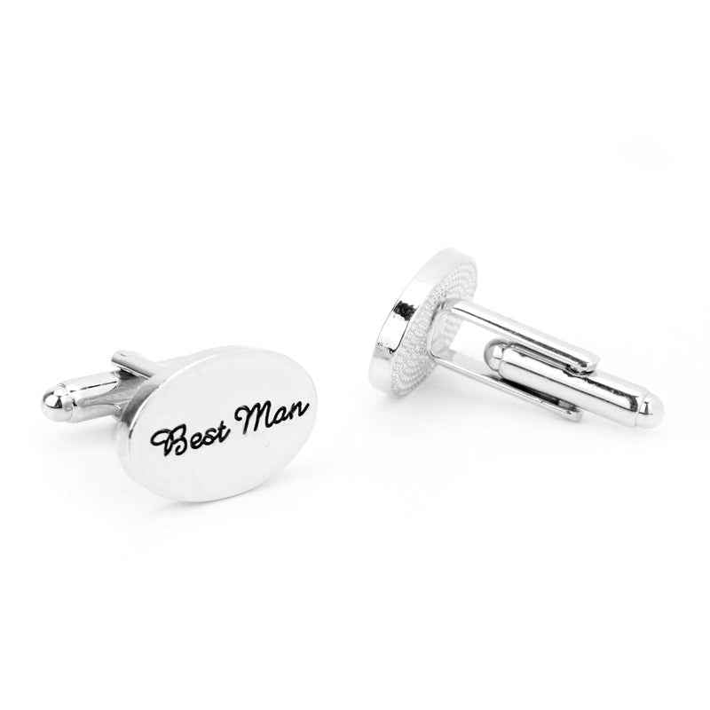 2cm 'Best Man' Cufflinks - Elegant Wedding Accessories Pair - Lots of Buttons
