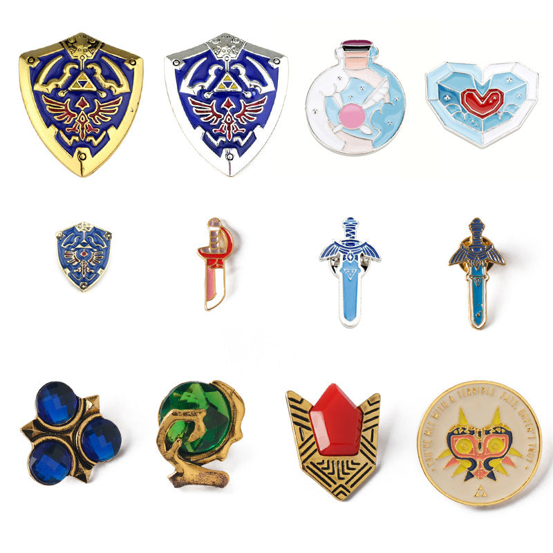 Die Legende von Zelda: Breath of the Wild Schild-Pin-Brosche 12er-Pack
