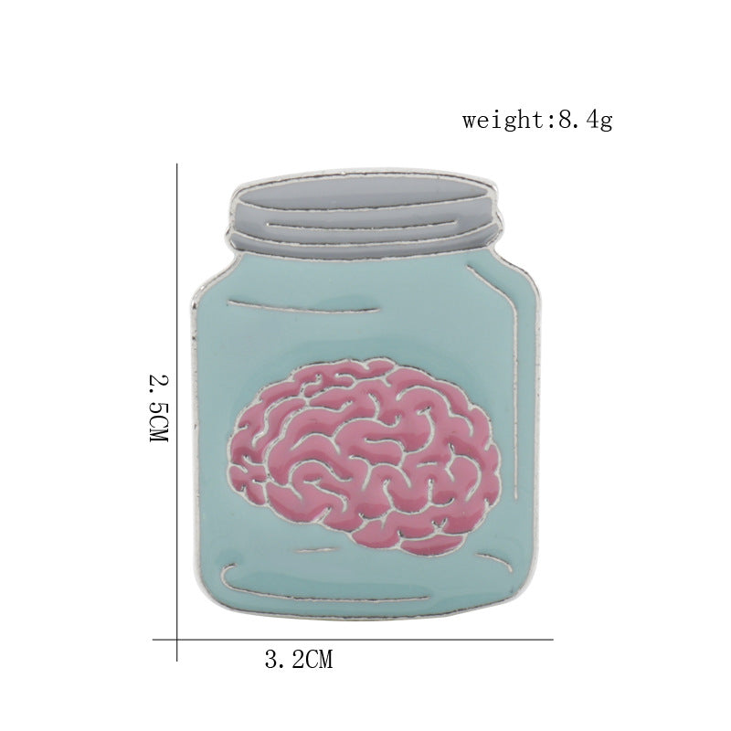 Pin de Broche Cerebro Creativo 3 Pack