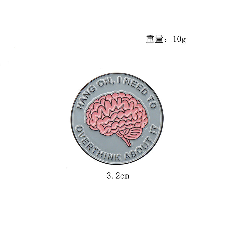 Pin de Broche Cerebro Creativo 3 Pack
